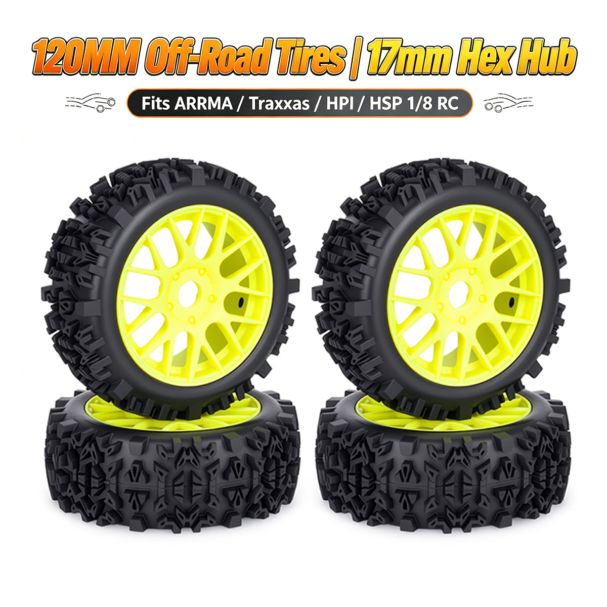 Rc Hobby Dump Truck - 120-мм внедорожные шины для радиоуправляемых моделей