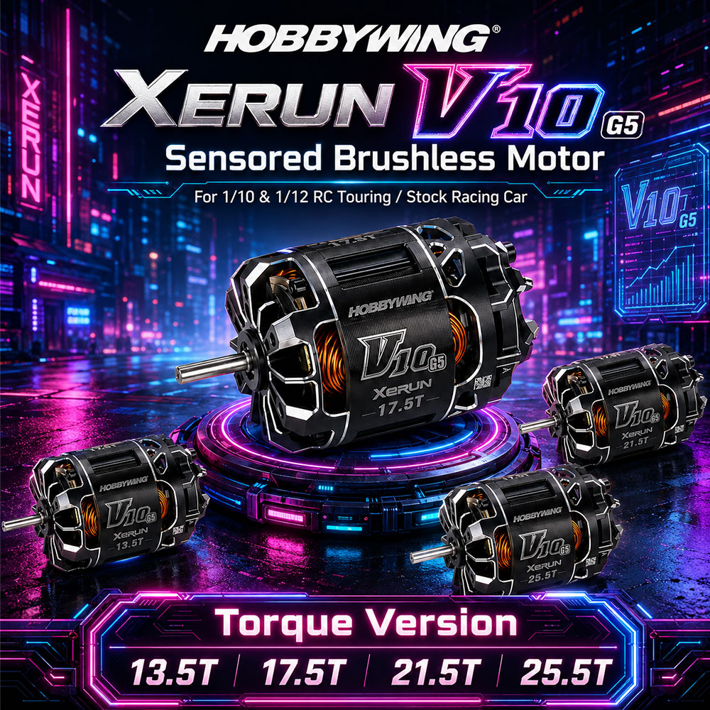 Rc Hobby Engine - Бесщеточный двигатель HOBBYWING XERUN V10 G5