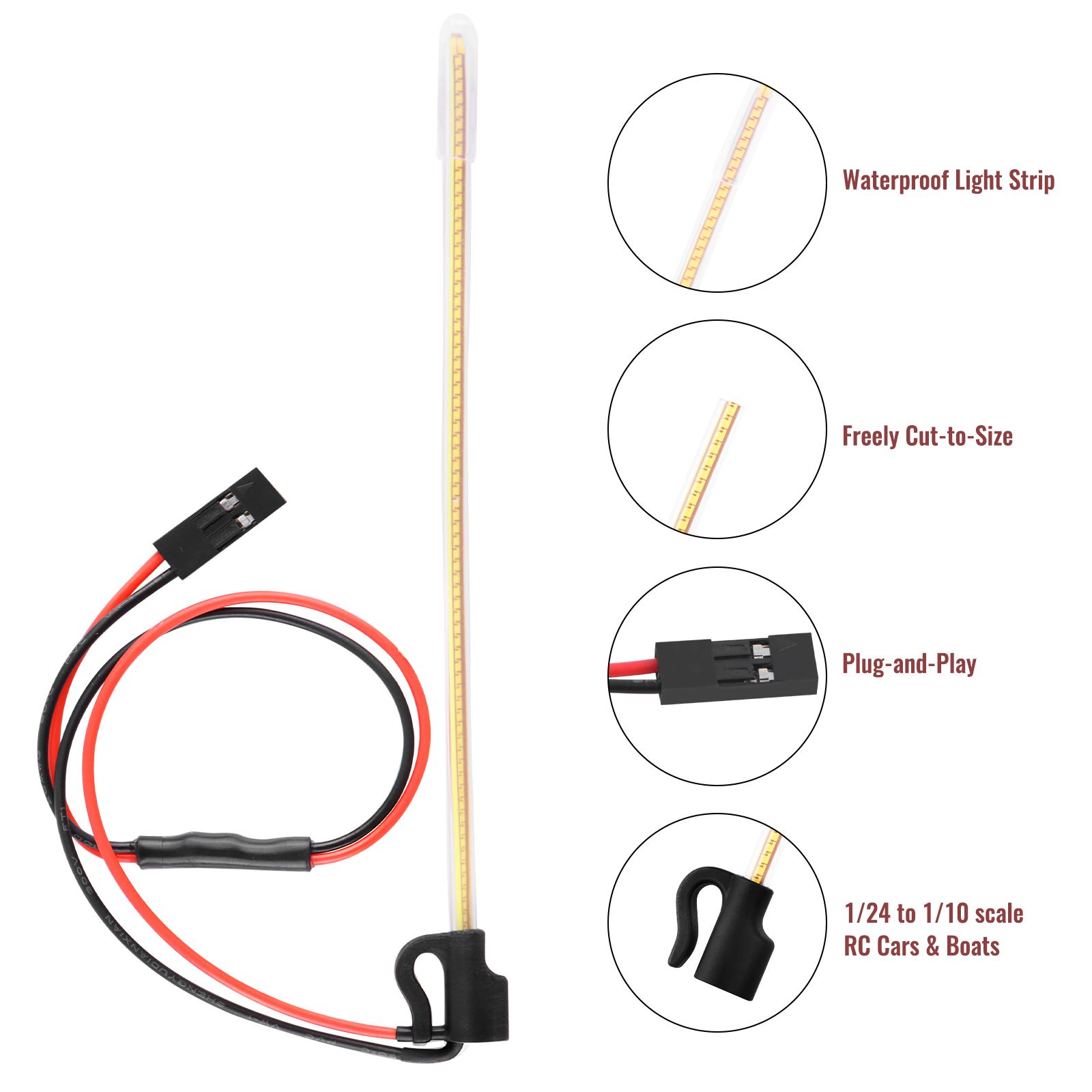 Светодиодные антенны ModRax (2 – обзор и цена Led Light Kit Rc