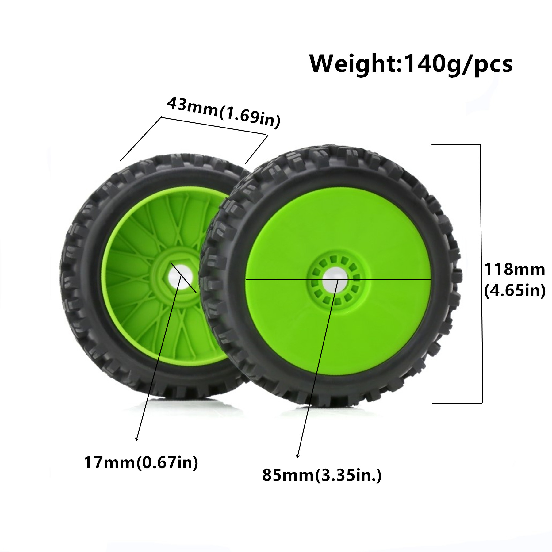 Шины и диски для багги RC 1/8  – обзор и цена Rc Hobby Dump Truck